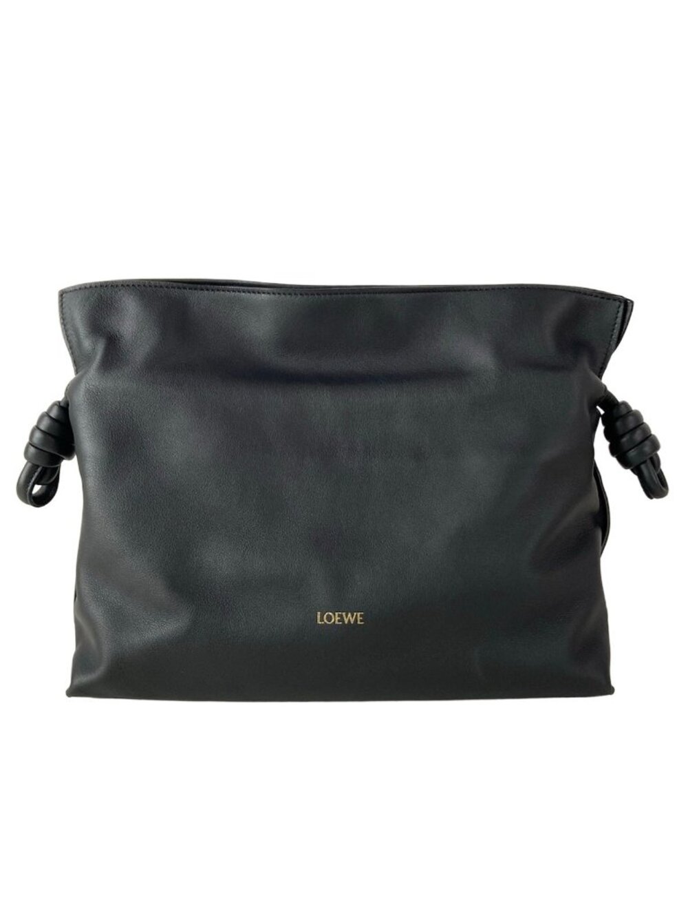 Loewe Clutch Flamenco Medium Black Drawstring